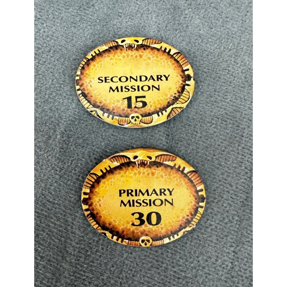 Space Crusade Board Game Mission Tokens Set Replacement Parts Pieces